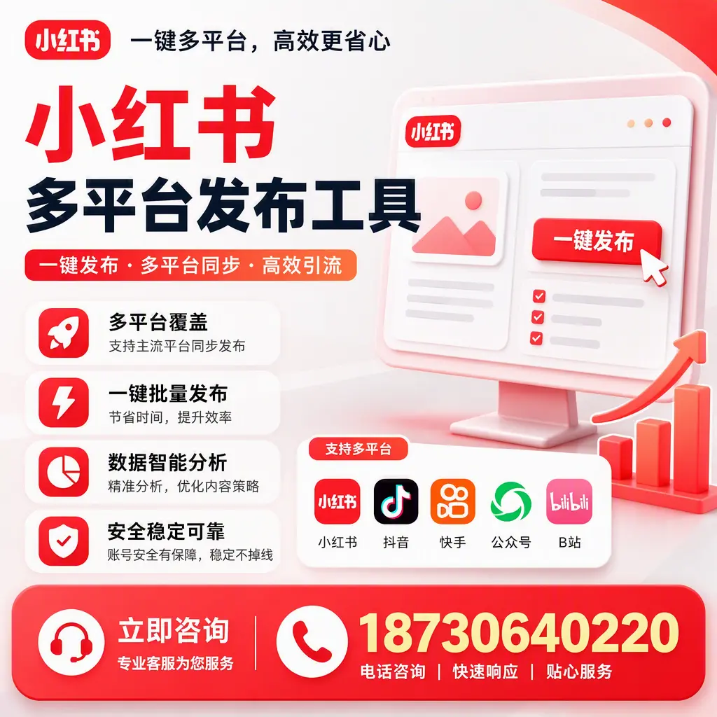 小红书多平台发布工具在 定西 的应用与优势解析